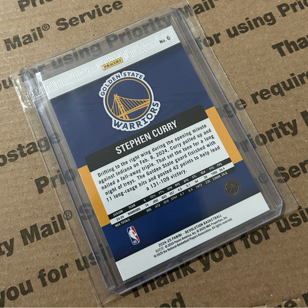 Stephen Curry ‘25 Revolution Card No. 6 - Picture 6 of 6